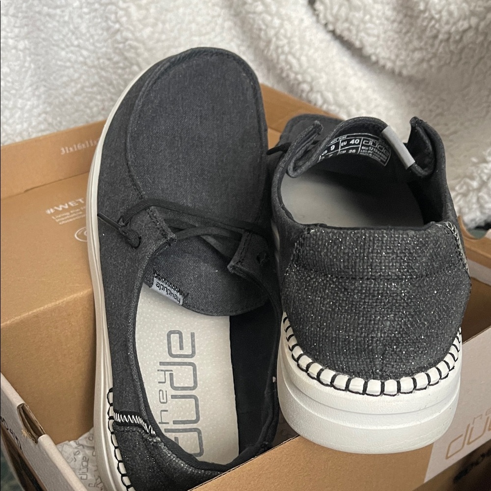 Hey Dude Women's Charcoal Sneakers - Picture 3 of 8